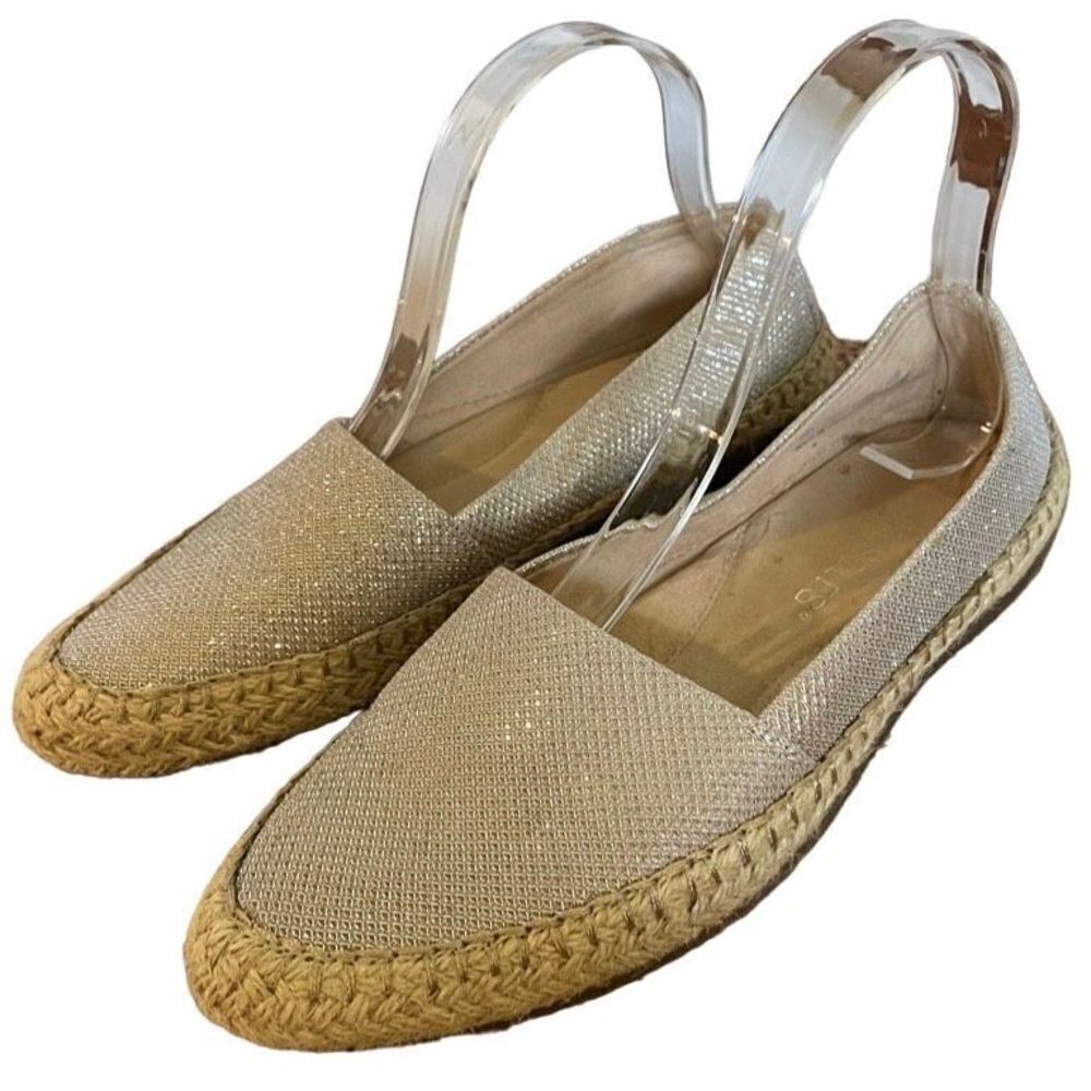 Aerosoles espadrille shimmer flats size 6